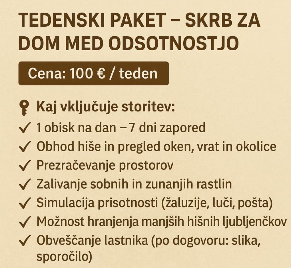 Tedenski paket za varnost doma